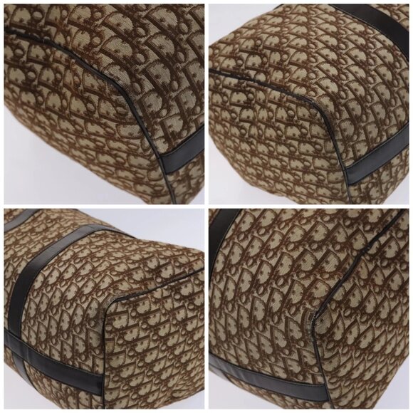 Christian Dior Trotter Canvas Boston Bag Brown Auth EC203 - Picture 16 of 16